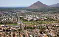 Camelback Mountain and the Greenbelt Royalty Free Stock Photo