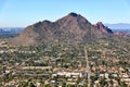 Camelback Mountain from Scottsdale, Arizona Royalty Free Stock Photo