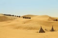 Kubuqi desert, Inner Mongolia, China Royalty Free Stock Photo