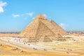 The Pyramids of Giza in Egypt Royalty Free Stock Photo