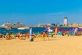 Camels ride on JBR Beach and Dubai Marina bay UAE