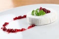 Camembert with cranberry jam Royalty Free Stock Photo