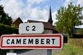 Camembert place name sign
