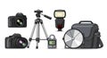 The camera bag is compact and structured suitable for carrying equipment Royalty Free Stock Photo