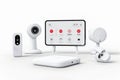 Camera-based monitoring in security hubs aids elderly residents, supported by alarms and automated services to enhance emergency r