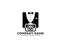 Camera with Bow Tie Suit Tuxedo Gentlemen for Fashion Photographer Logo Design Inspiration