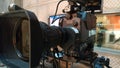 camera broadcast in television studio