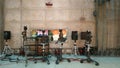 camera broadcast in television studio