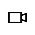 Camera camcoder icon for simple flat style ui design