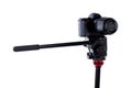 Camera camcorder tripod stand. Royalty Free Stock Photo