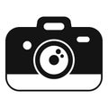 Camera campsite icon simple vector. Nature photo outdoor