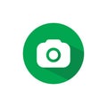 Camera, Capture Button Icon Vector in Flat Style