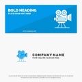 Camera, Capture, Film, Movie, Professional SOlid Icon Website Banner and Business Logo Template
