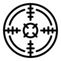 Camera capture icon, outline style