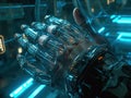 Cyber hand controlling holographic windows