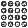 Camera, action camera,lens, photography icon vector design symbol