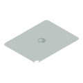 Camera clean cloth icon, isometric style