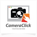 Camera Click Logo Design Template Royalty Free Stock Photo