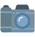 Camera Color Vector Isolated Icon Editable Royalty Free Stock Photo