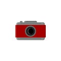 camera colored icon. Element of summer pleasure icon for mobile concept and web apps. Cartoon style camera colored icon can be