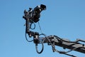 Camera on crane or jib Royalty Free Stock Photo