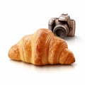 Camera And Croissant: A Realistic Portrayal Inspired By John Wilhelm And Pierre Pellegrini