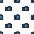 Camera detective. Camera, for shooting the scene, and to commit murder.Detective single icon in cartoon style vector Royalty Free Stock Photo