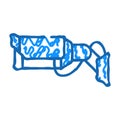 camera device flat icon doodle illustration Royalty Free Stock Photo