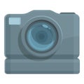 Camera device icon cartoon vector. Digital photo