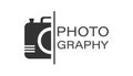 Camera device sign icon in flat style. Photography vector illustration on white isolated background. Cam equipment business Royalty Free Stock Photo