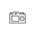 Camera display line icon