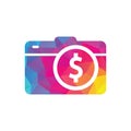 Camera dollar logo design icon. Royalty Free Stock Photo