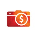 Camera dollar logo design icon. Royalty Free Stock Photo