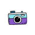 Camera doodle icon