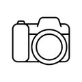 Camera dslr icon - editable stroke