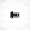 Camera film isolated solid icon Royalty Free Stock Photo