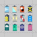 Camera film roll, vector illustration Royalty Free Stock Photo