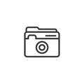 Camera Folder Icon: Digital Photography Storage Symbol Royalty Free Stock Photo