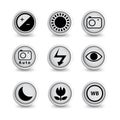 Camera Function icon set vector template. icon sign element Royalty Free Stock Photo
