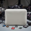 Camera Gear Pouch Memory Cards Organizer Royalty Free Stock Photo
