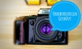 Camera with in german urheberrechtlich geschÃÂ¼tzt in englisch copyrighted