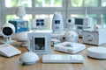 Camera guards in modern installations trigger automated alarm technology, integrating security concepts with private control and m
