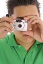 Camera guy upclose Royalty Free Stock Photo