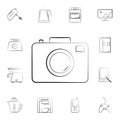 camera icon. Detailed set of home appliances. Premium graphic design. One of the collection icons for websites, web design, mobile Royalty Free Stock Photo