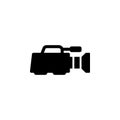 Camera icon flat vector illustration Royalty Free Stock Photo