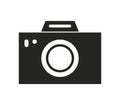 Camera icon illustrated in vector on white background