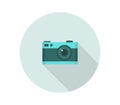 Camera icon illustrated in vector on white background