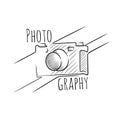 Camera icon, logo camera the photographer