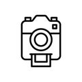 Camera Icon Logo Vector Illustration. Photo Camera icon design vector template. Trendy Camera icon flat design vector for website