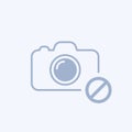 Camera icon with not allowed sign. Camera icon and block, forbidden, prohibit concept